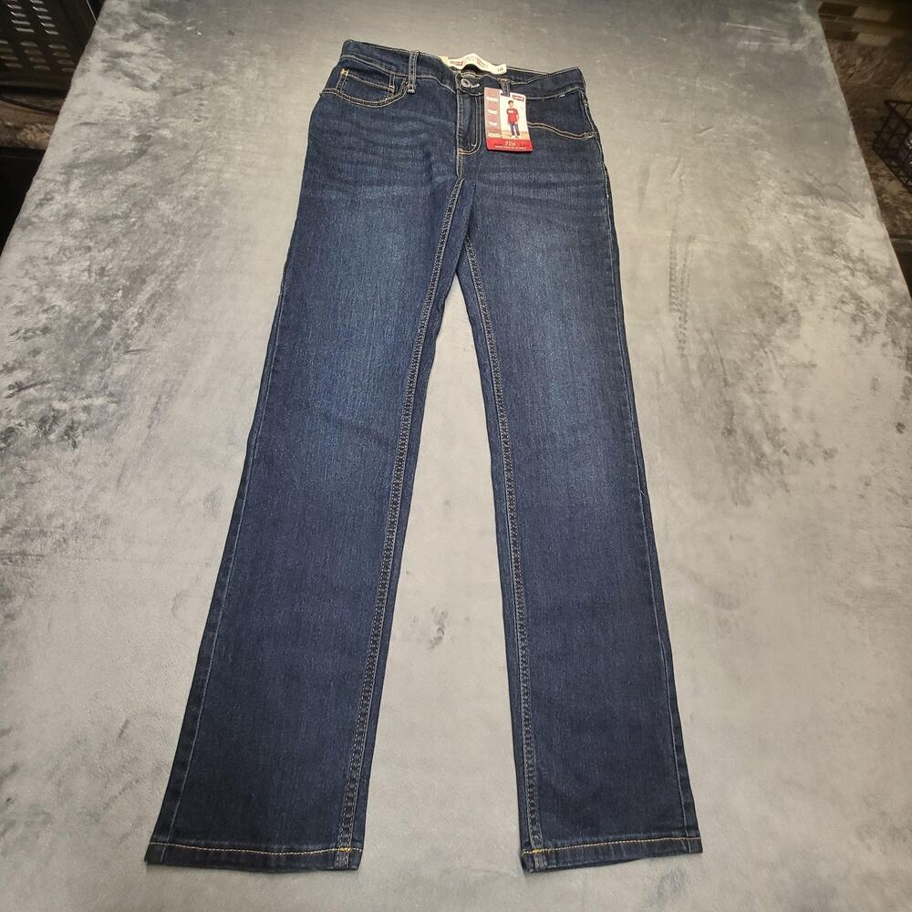 Levis 510 Jeans Boys 16 28x30 Blue Skinny Slim Fit Performance Adjustable Waist